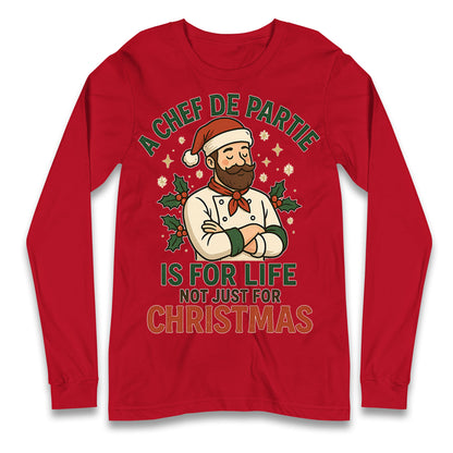 Chef De Partie Christmas Longsleeve T Shirt