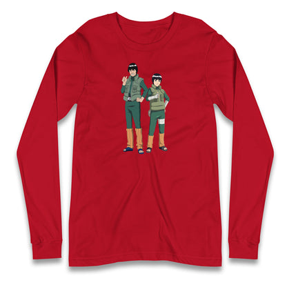 Might Guy & Rock Lee Long Sleeve T Shirt