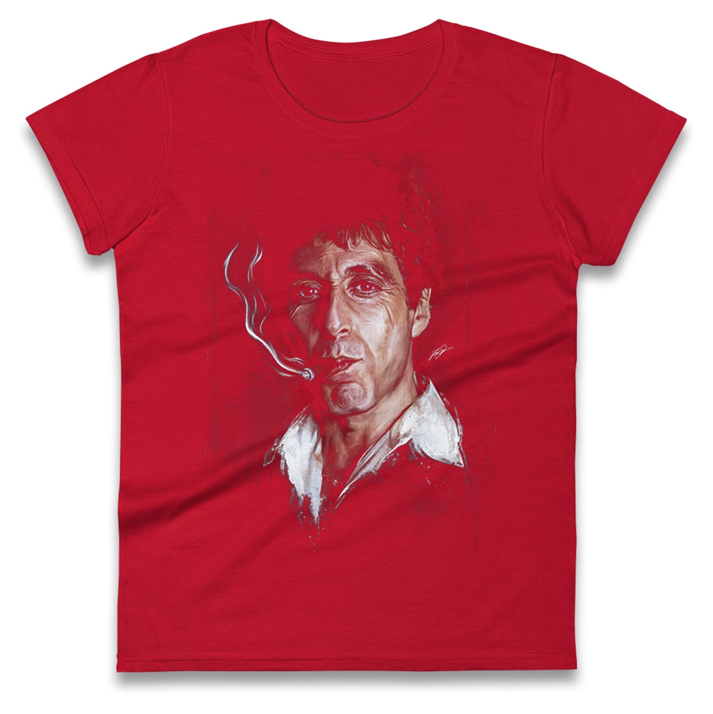 Tony Montana Ladies T Shirt 
