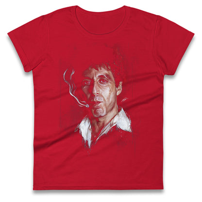 Tony Montana Ladies T Shirt 