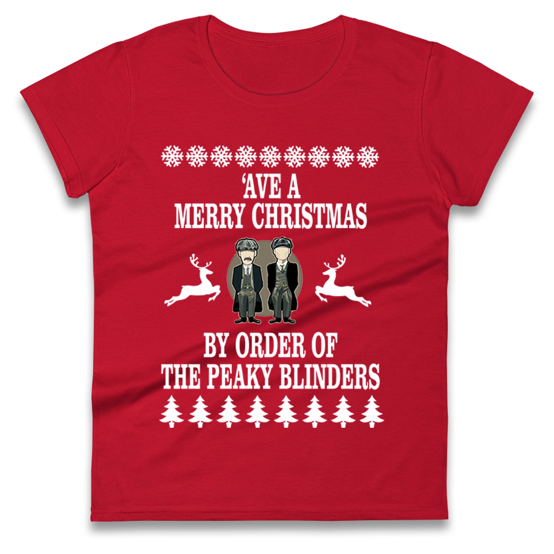 Peaky Blinders Christmas Ladies T Shirt