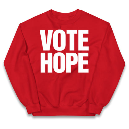 Vote hope Kids Jumper