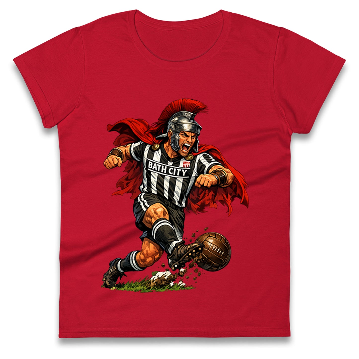 Retro Bath City Football Ladies T Shirt