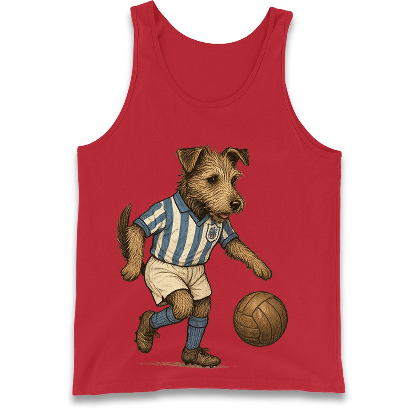 Retro Huddersfield Town Christmas Tank Top