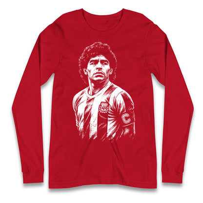 Maradona Argentina Longsleeve T Shirt