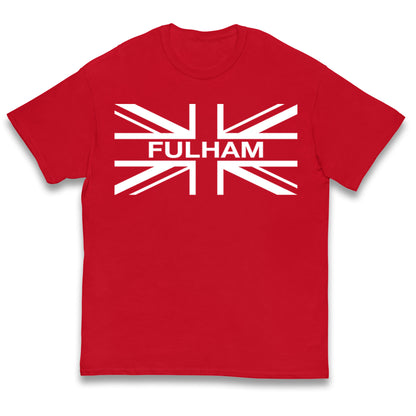 Fulham Football Flag Kids T Shirt