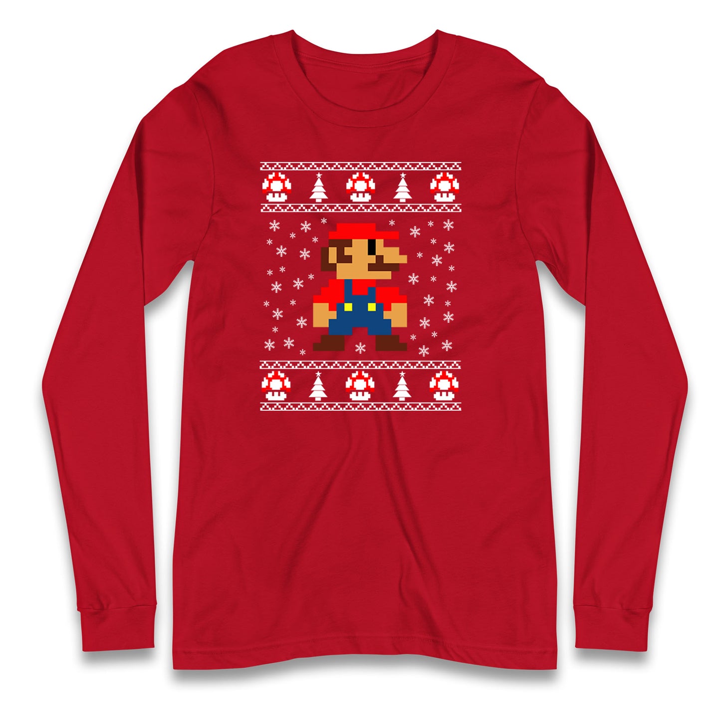 super mario christmas long sleeve t shirt