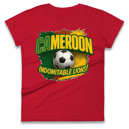 Cameroon Retro World Cup Ladies T Shirt