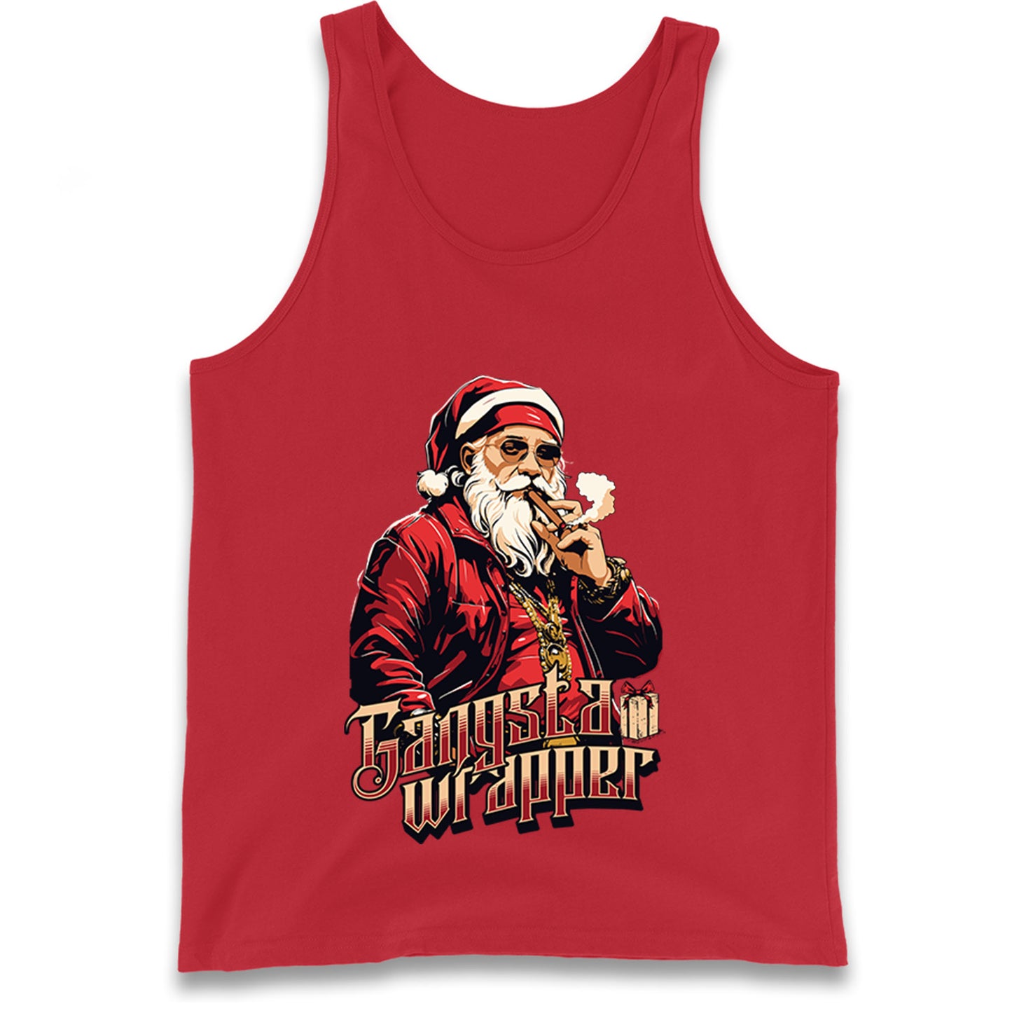 Santa Claus Gangster Tank Top