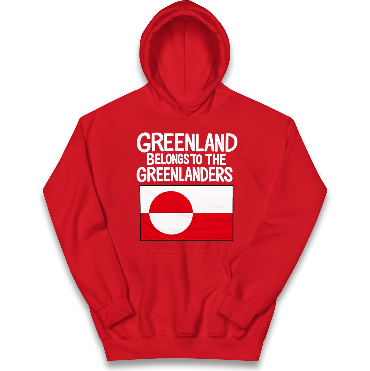 Greenland Belongs To The Greenlanders Kids Hoodie 