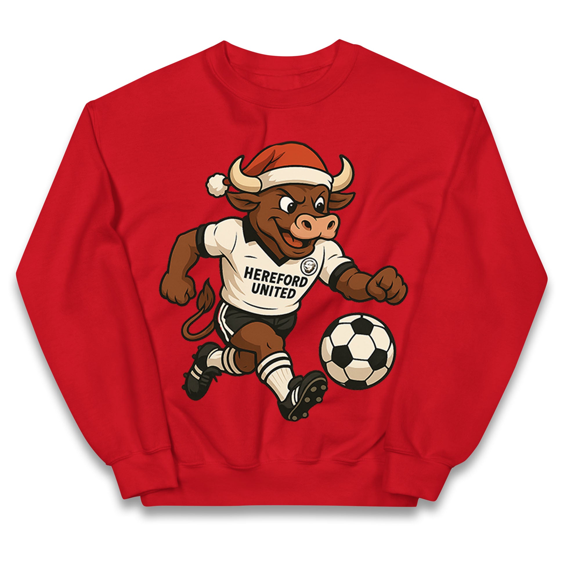 Retro Hereford Christmas Kids Jumper
