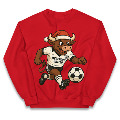 Retro Hereford Christmas Kids Jumper