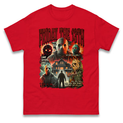 Jason voorhees Friday The 13th horror Halloween Bootleg T Shirt