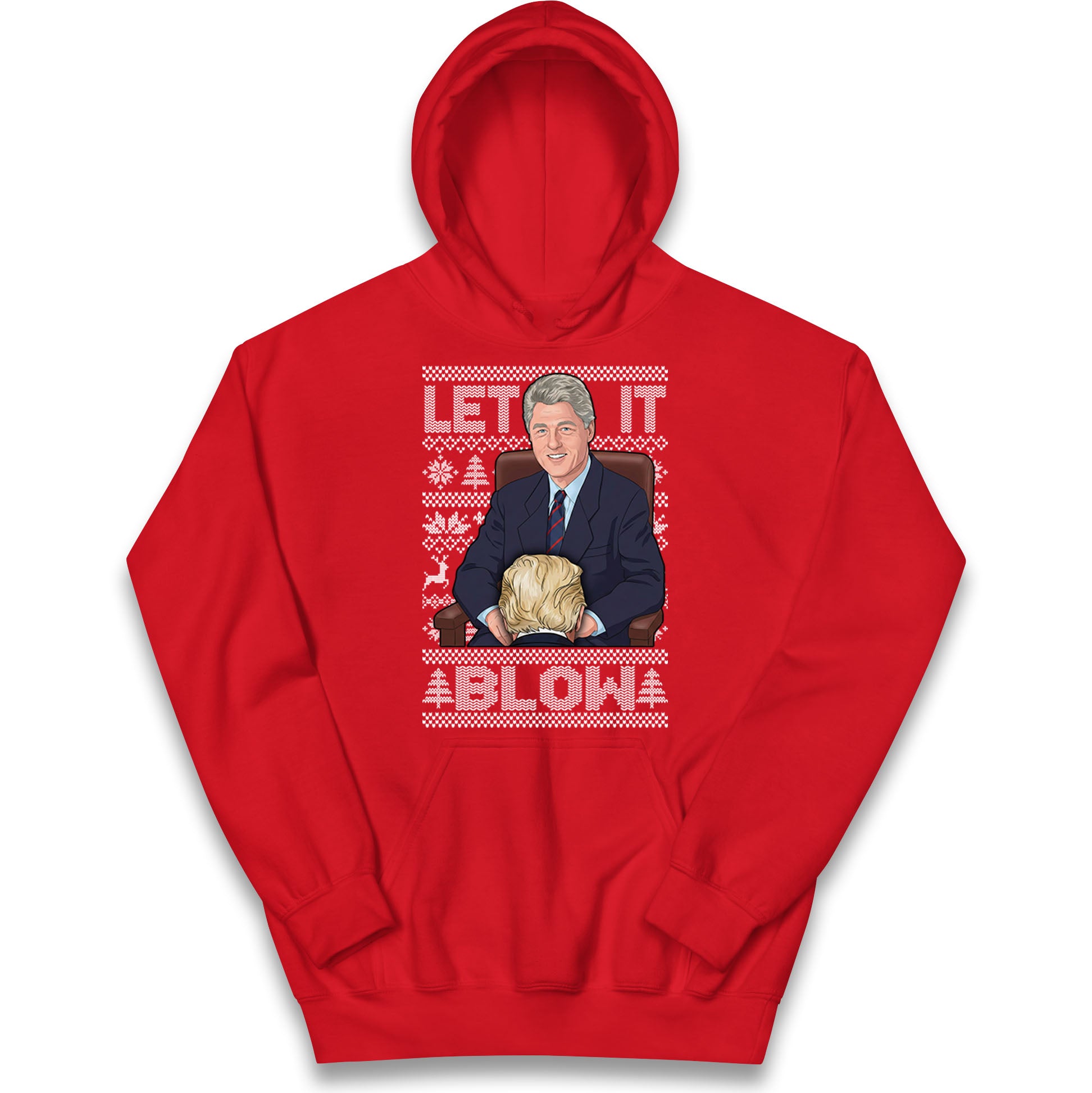 Bill Clinton Christmas Kids Hoodie