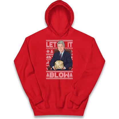 Bill Clinton Christmas Kids Hoodie