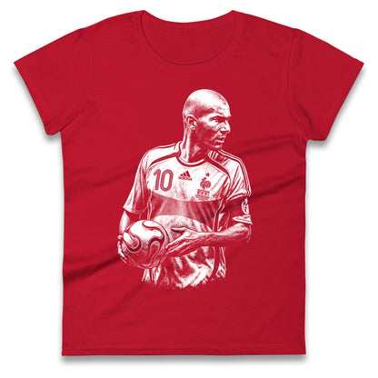 Zidane France Ladies T Shirt