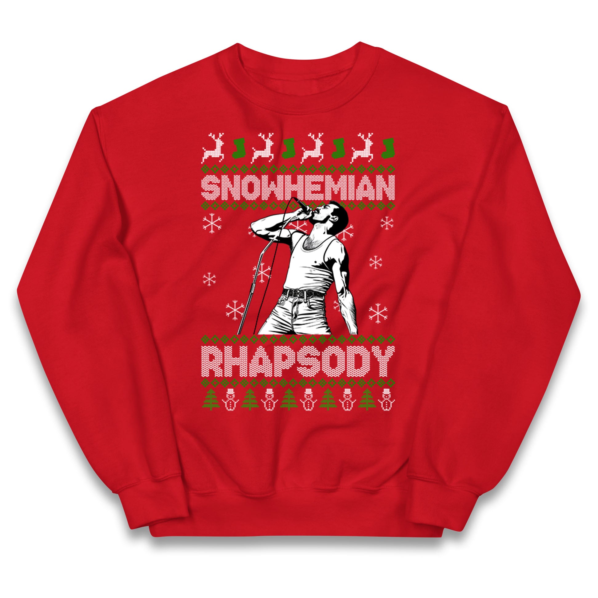 Freddie Mercury Christmas Kids Jumper