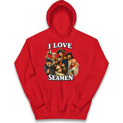 I Love Seamen Funny Cringe Meme Offensive  Kids Hoodie