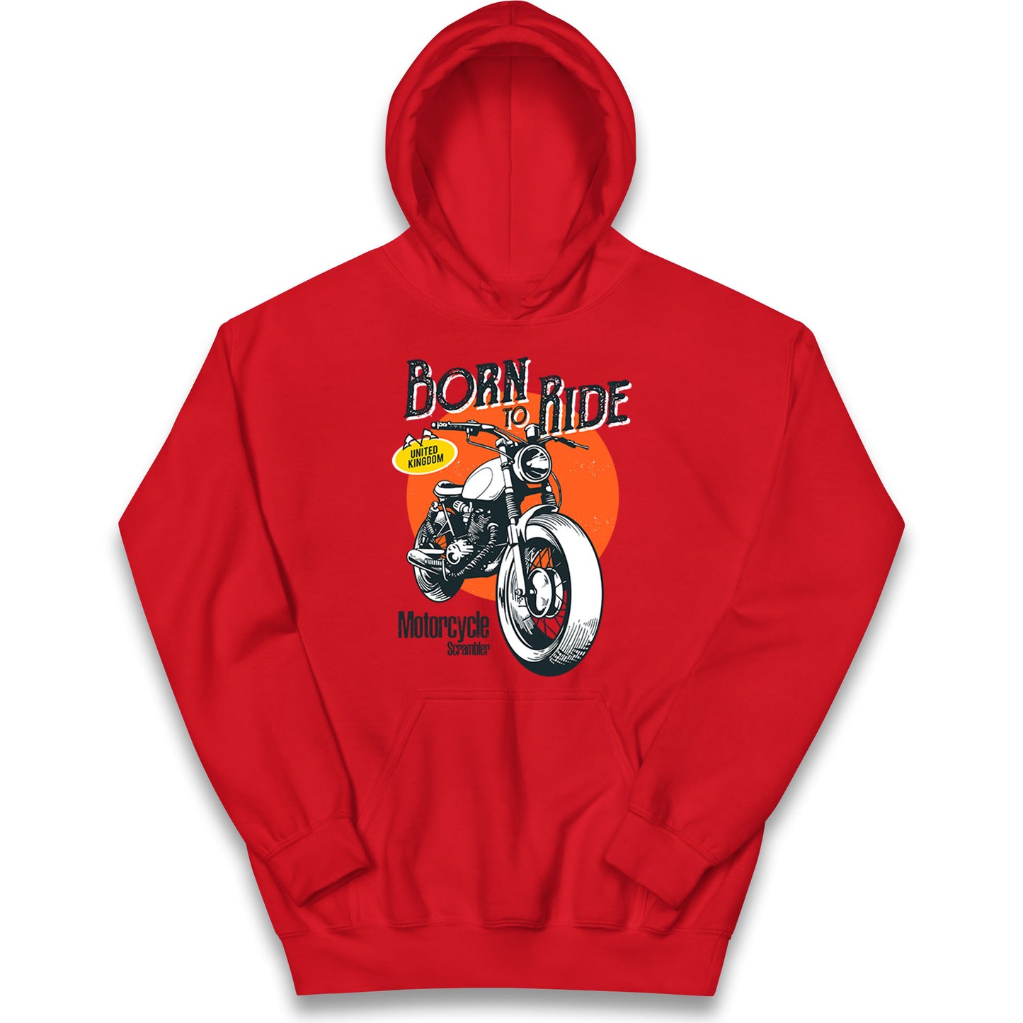 Born To Ride UK Kids Hoodie