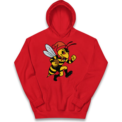 Wasps Rugby Christmas Kids Hoodie