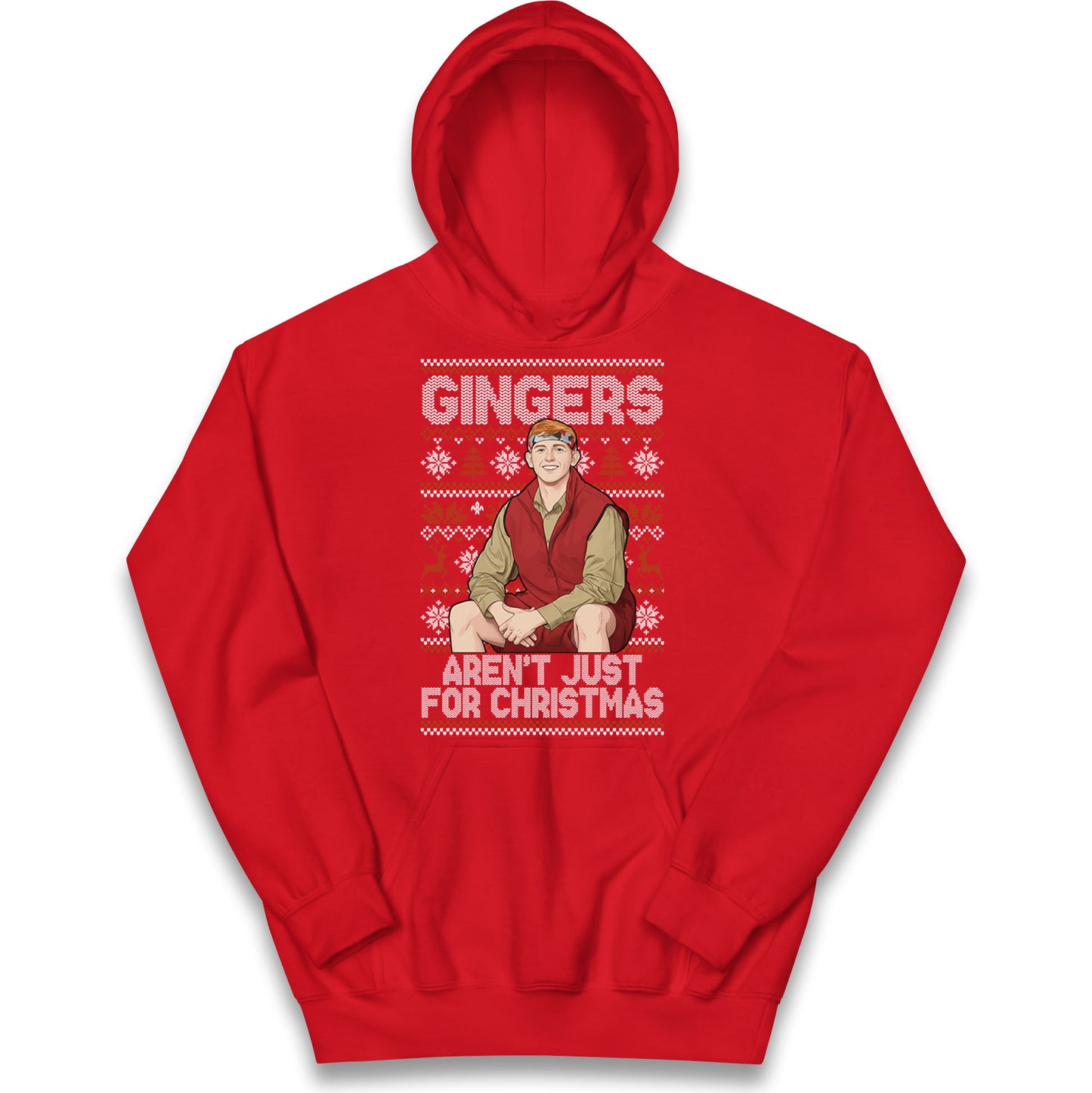 Angry Ginge Xmas Kids Hoodie