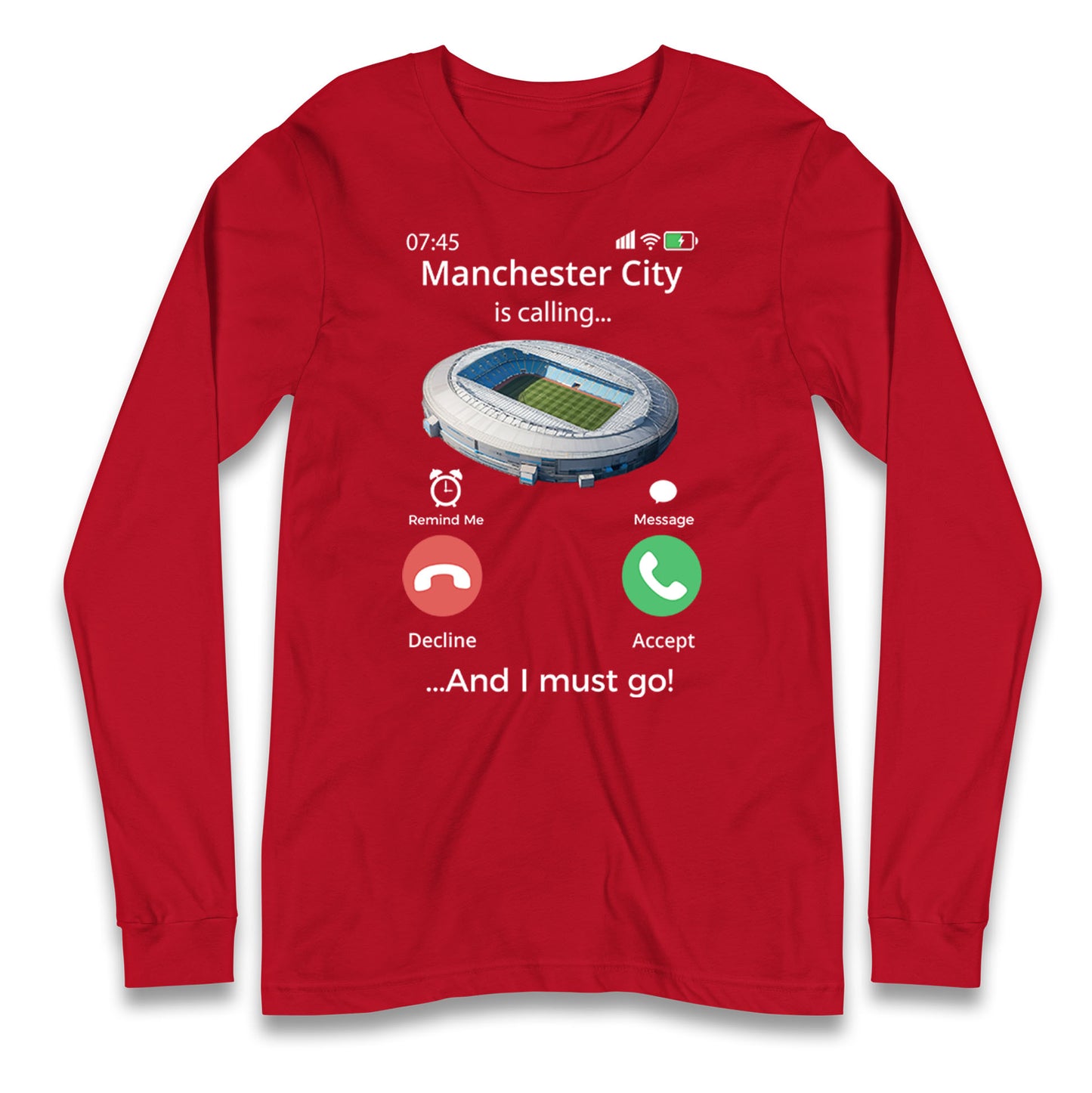 manchester city long sleeve t shirt