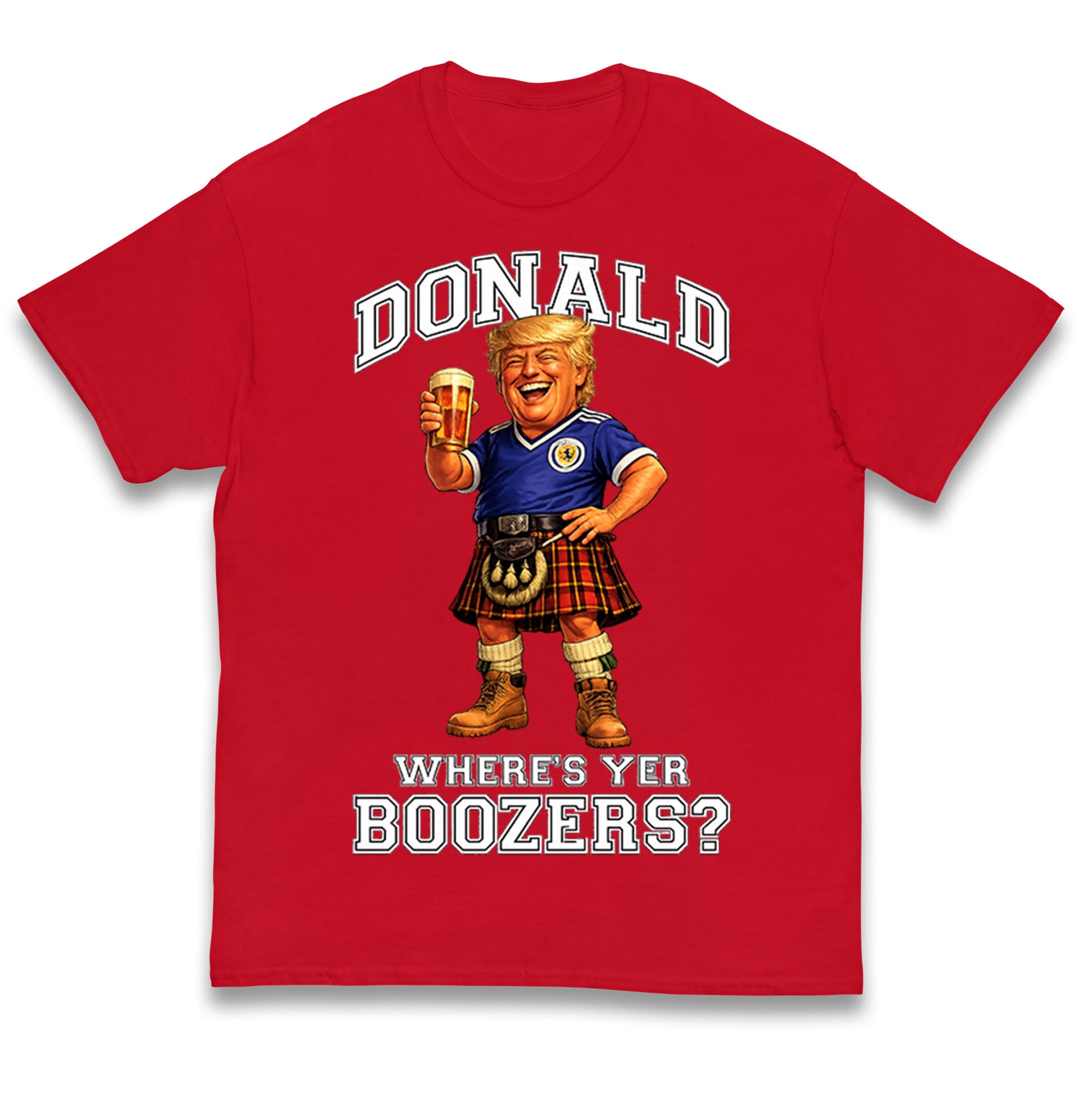 Donald Trump Scotland World Cup Kids T Shirt
