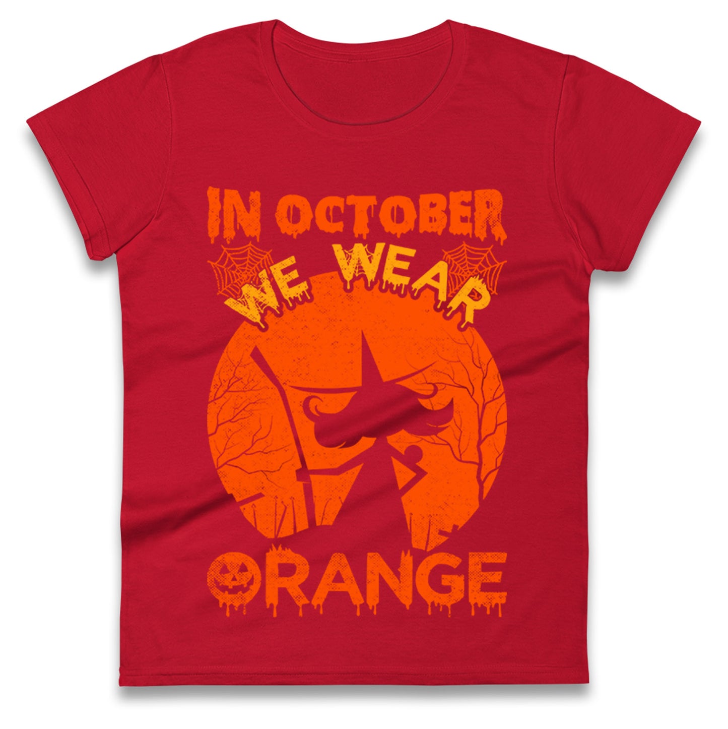 In October We Wear Orange Halloween t shirt
