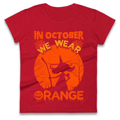 In October We Wear Orange Halloween t shirt
