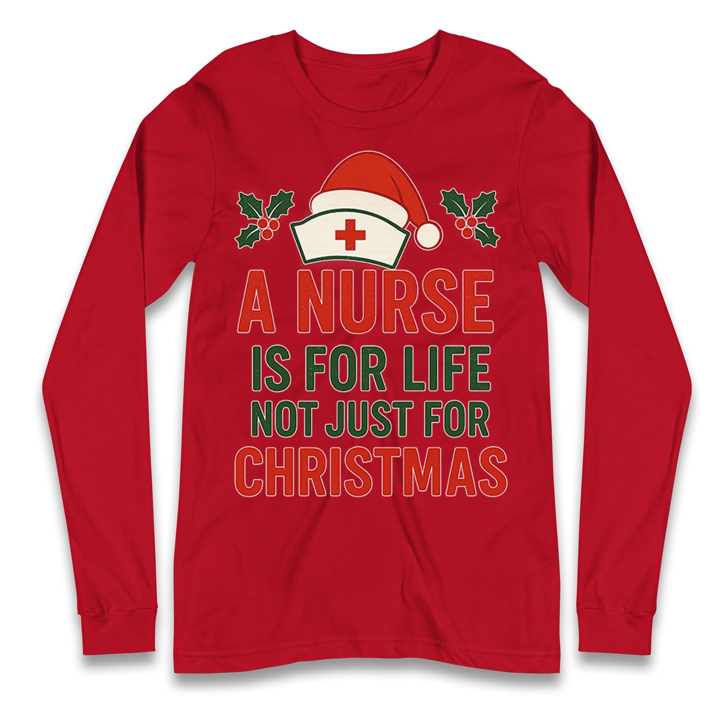 Nursing Christmas Longsleeve T Shirt