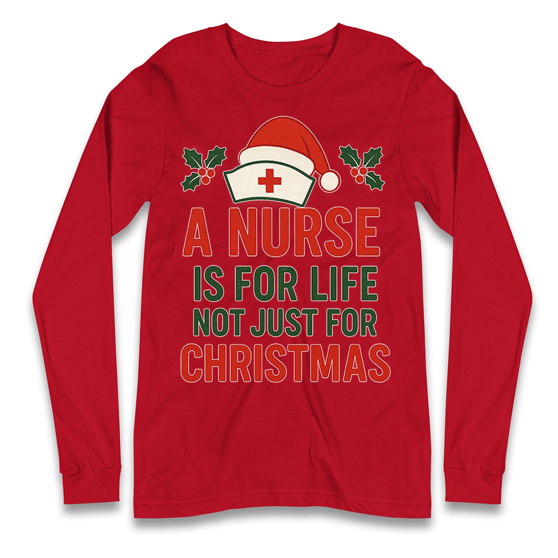 Nursing Christmas Longsleeve T Shirt