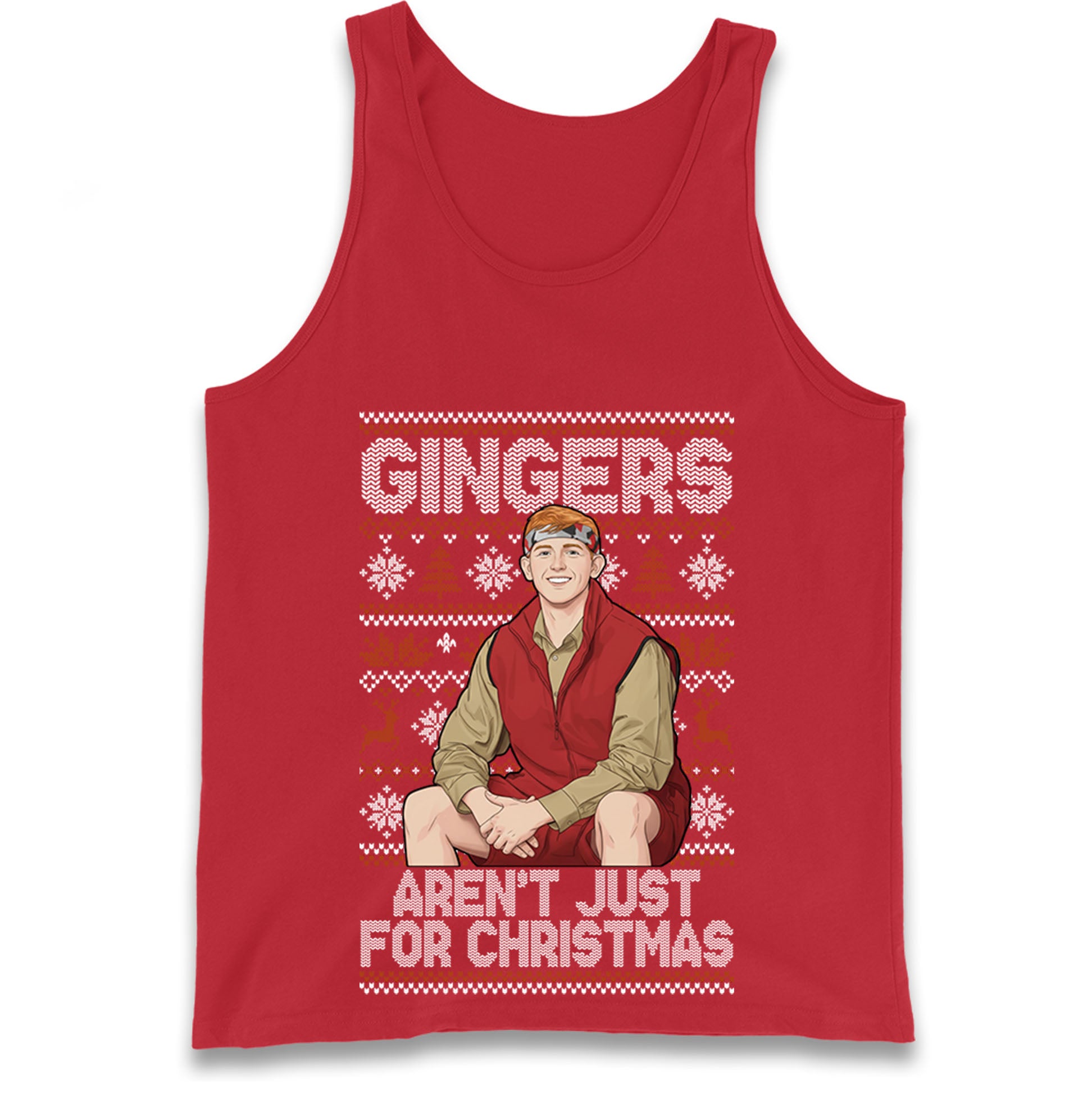 Angry Ginge Xmas Tank Top