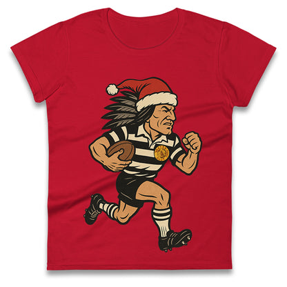 Newcastle Falcons Christmas Ladies T Shirt 
