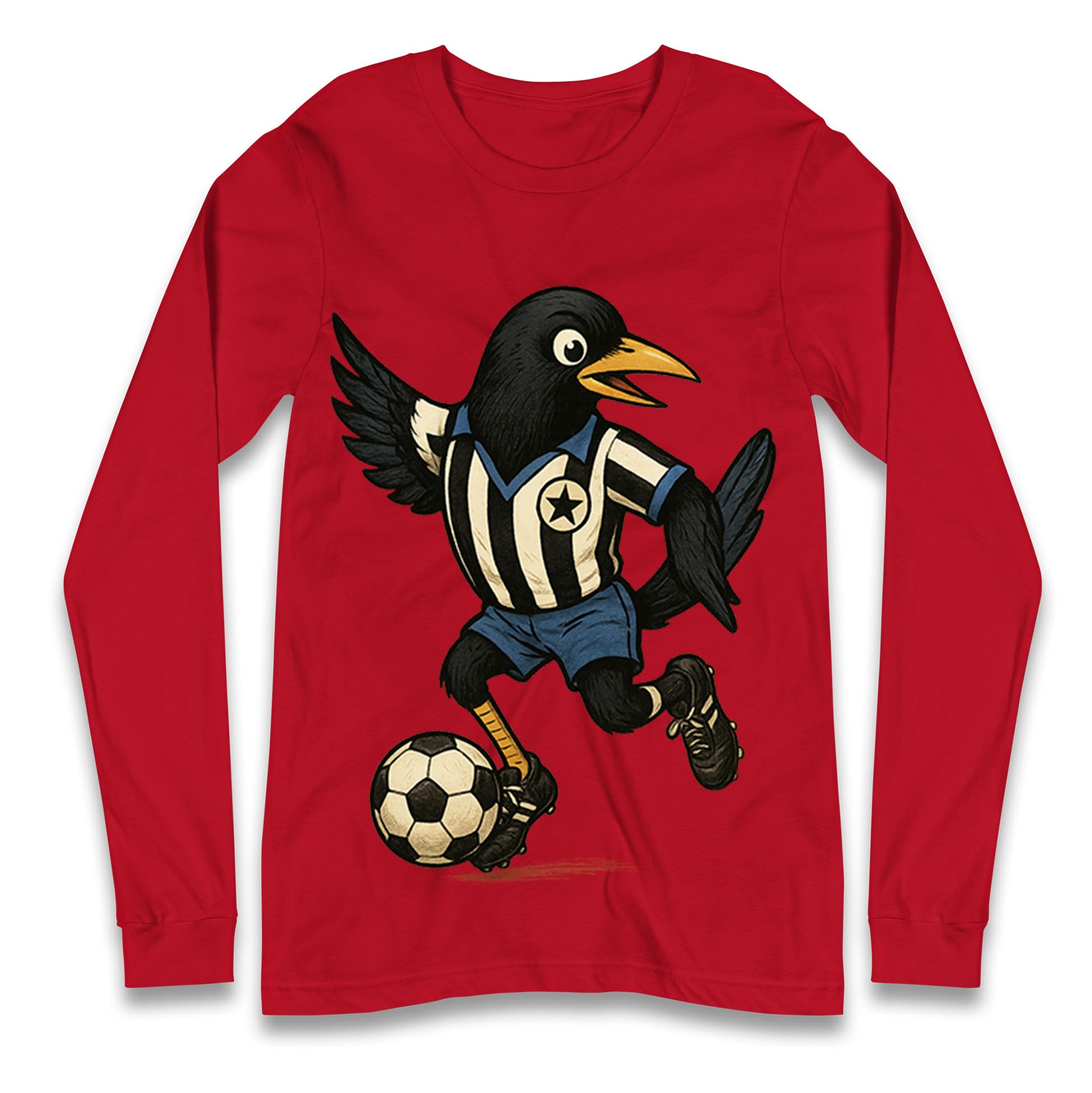 Retro Newcastle United Football Longsleeve T Shirt