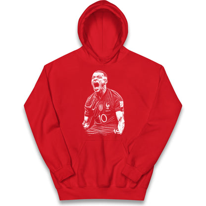  Kylian Footballer Kids Hoodie