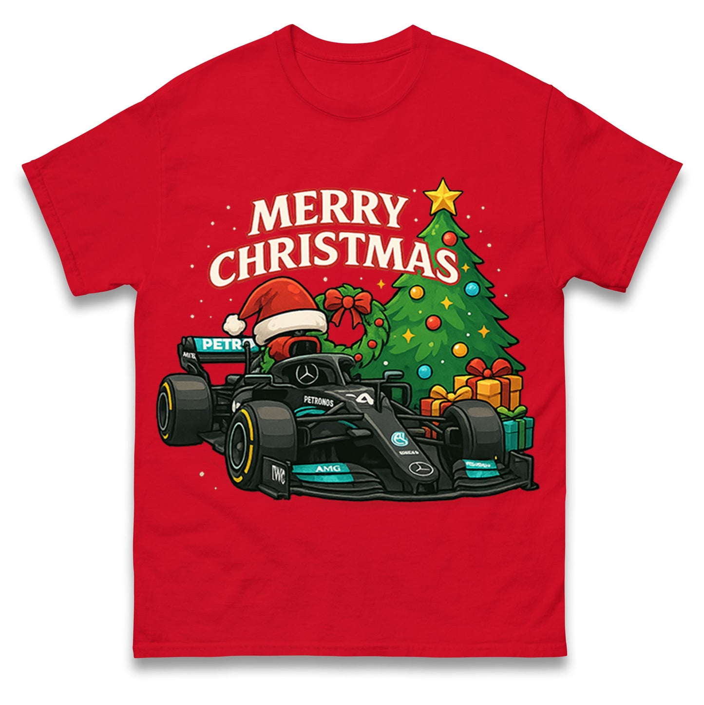 Mercedes F1 Christmas T Shirt