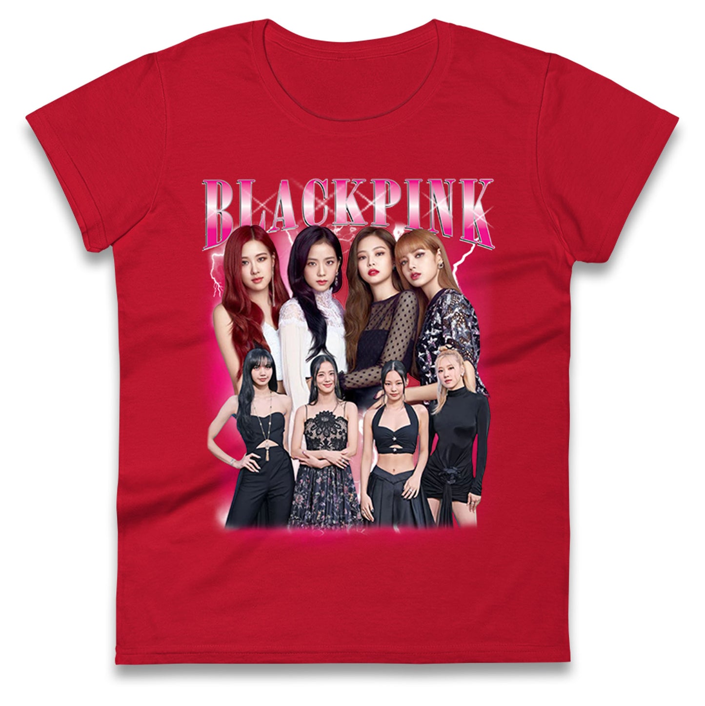 Black Pink Ladies T Shirt