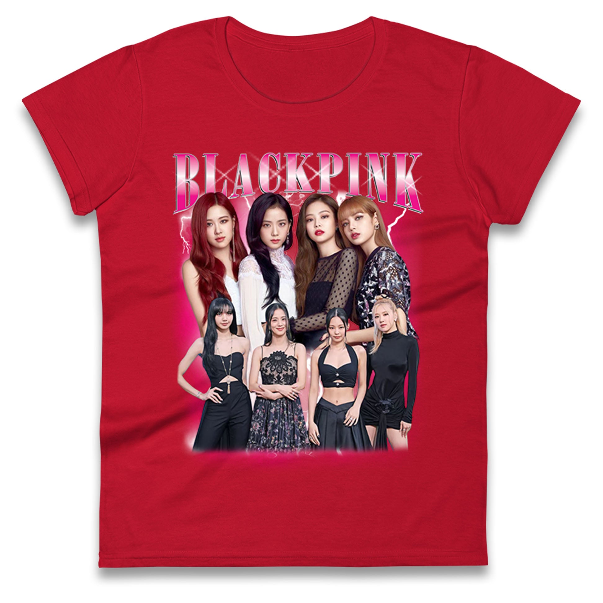 Black Pink Ladies T Shirt