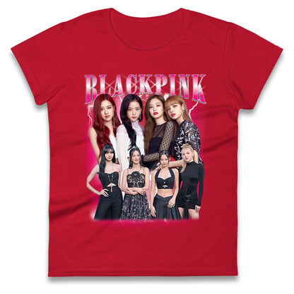 Black Pink Ladies T Shirt