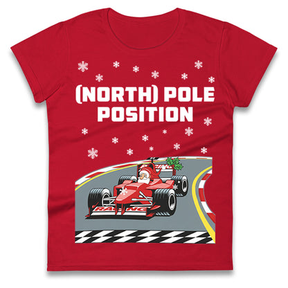 North Pole Christmas Ladies T Shirt