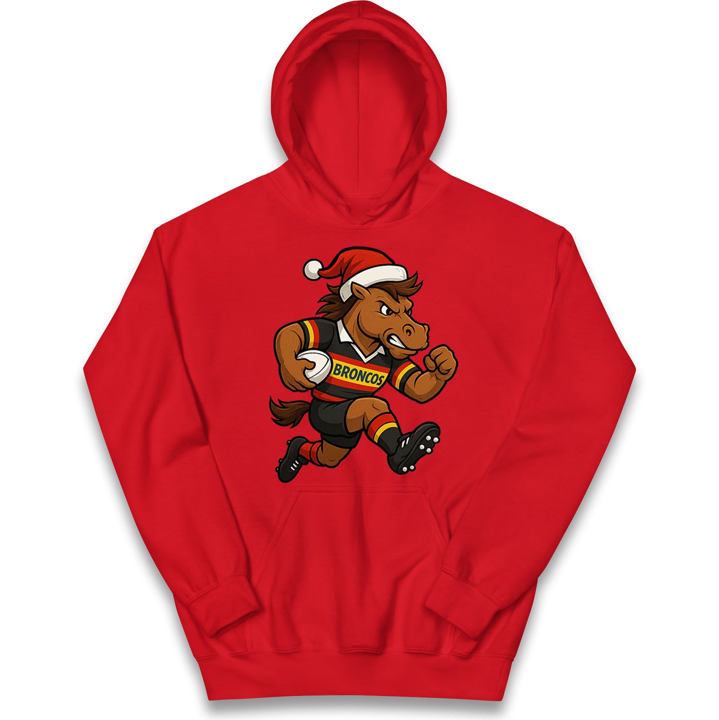 Retro London Broncos Christmas Kids Hoodie