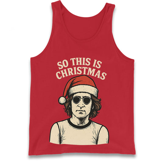 Christmas John Lennon Christmas Tank Top