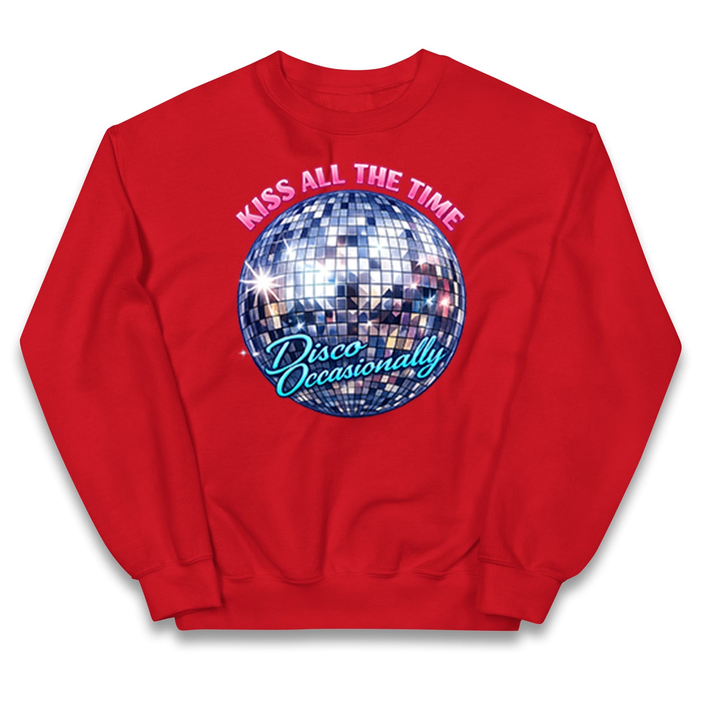 Kiss All The Time Disco Occasionally Kids Jumper