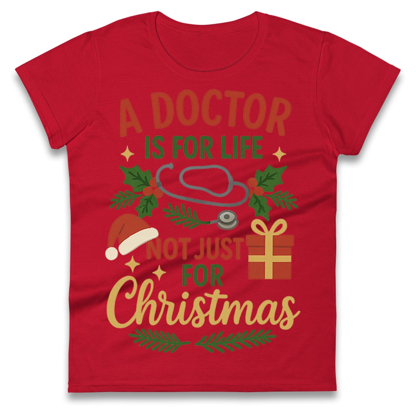 Doctor Christmas Ladies T Shirt