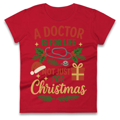 Doctor Christmas Ladies T Shirt