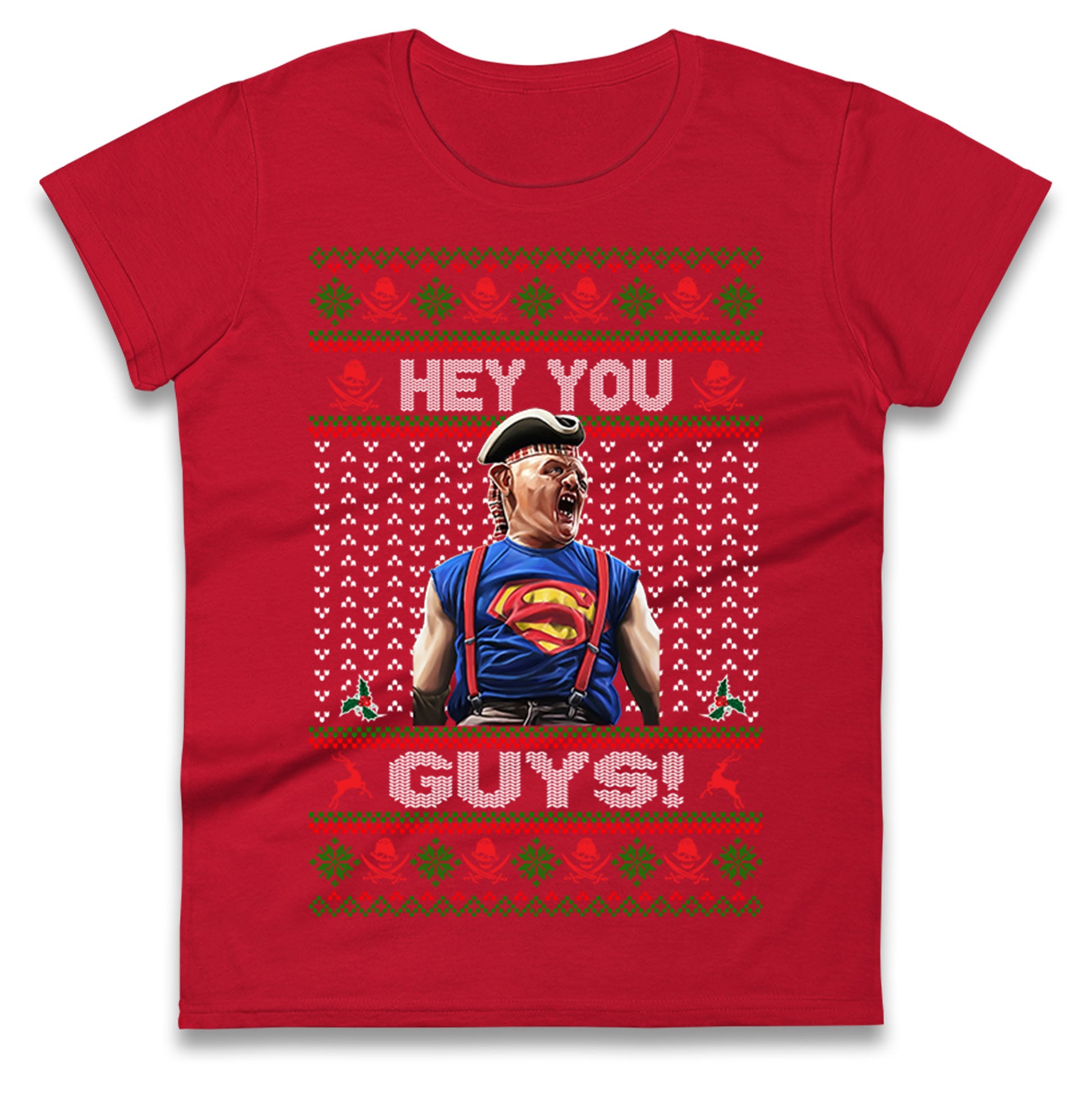 Goonies Sloth Christmas Ladies T Shirt