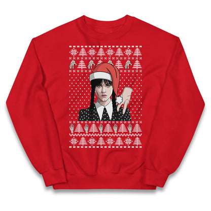 Wedensday Christmas Kids Jumper