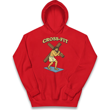 Jesus Cross Fit Kids Hoodie