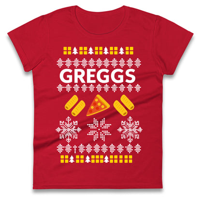 Greggs Christmas Ladies T Shirt