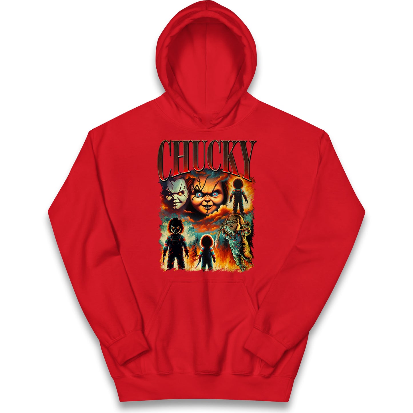 Chucky Doll Halloween Bootleg Kids Hoodie
